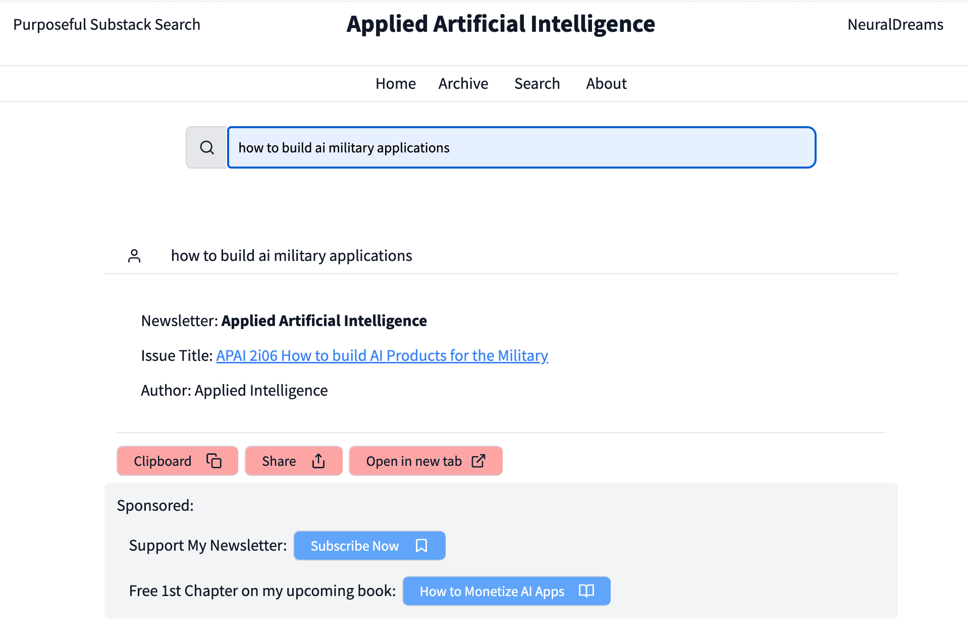 NeuralDreams | Adtech Product Launch at Doha. Smart Substack Newsletter analytics